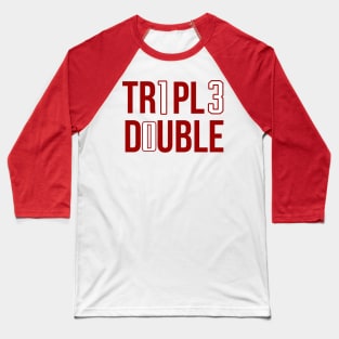 Triple Double 'James Harden x Russell Westbrook' NBA Houston Rockets Baseball T-Shirt